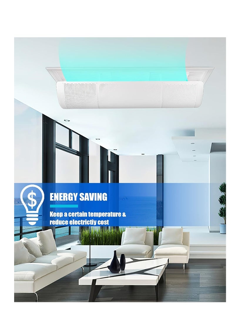ARNOTEC - Adjustable air vent deflector for central air conditioning, universal top/side vents (49-86cm), effectively controls airflow direction and improves air quality-1 Pack - Image 1