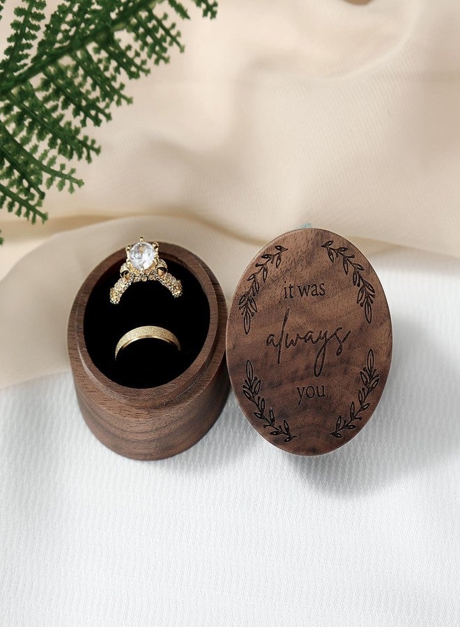 Drnilui Ring Box, wooden Ring box for Wedding Ceremony Ring Bearer Box, Engagement Ring Holder Gift for Anniversaries day, Birthday Gift - Image 4