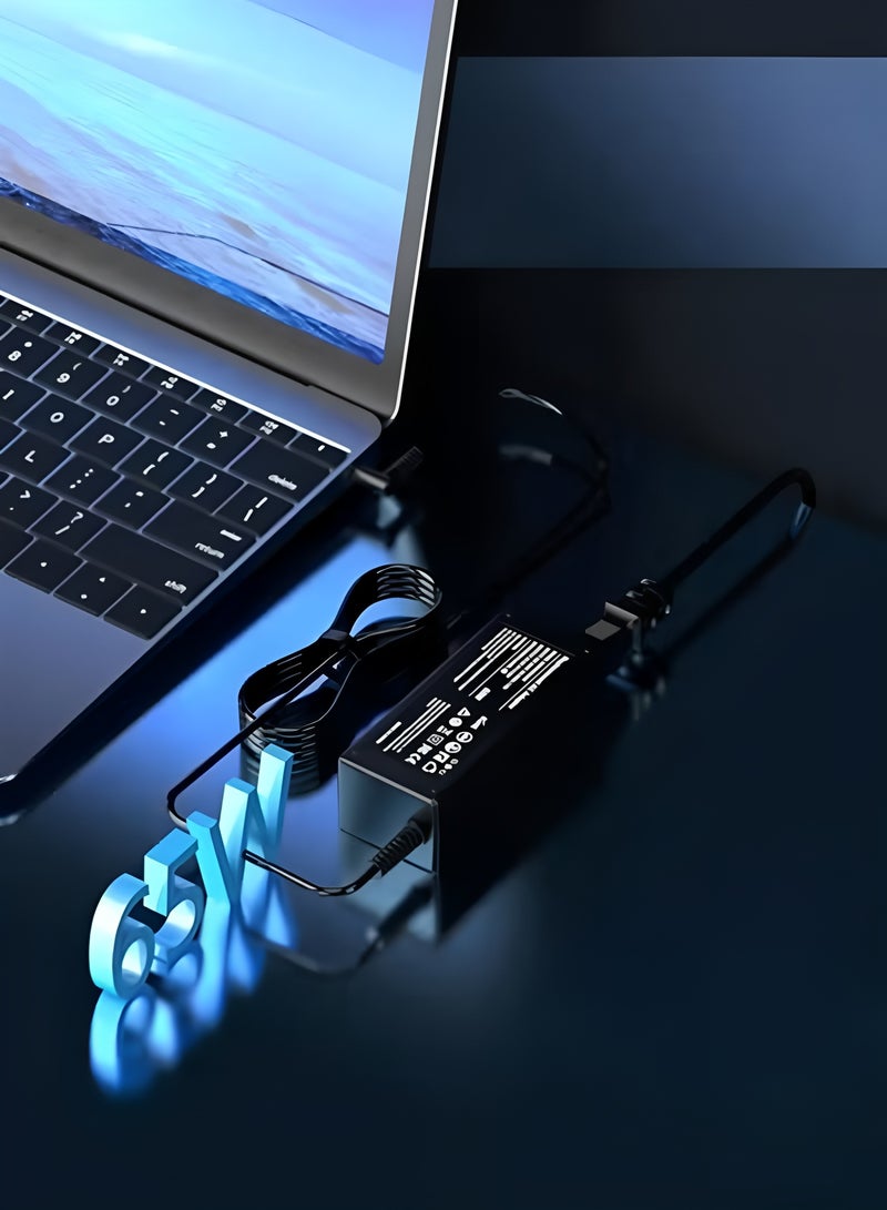 أبلينم شاحن كمبيوتر محمول من HP بقوة 65 واط، محول طاقة 19.5 فولت 3.33 أمبير لأجهزة HP Pavilion x360 11 13 15، وHP EliteBook 840 850 G5، وHP ProBook 430 440 450 455 470 G4 G5 G6 G7 G8، وHP 250 G6 255 G7 710412-001 741727-001 - Image 5
