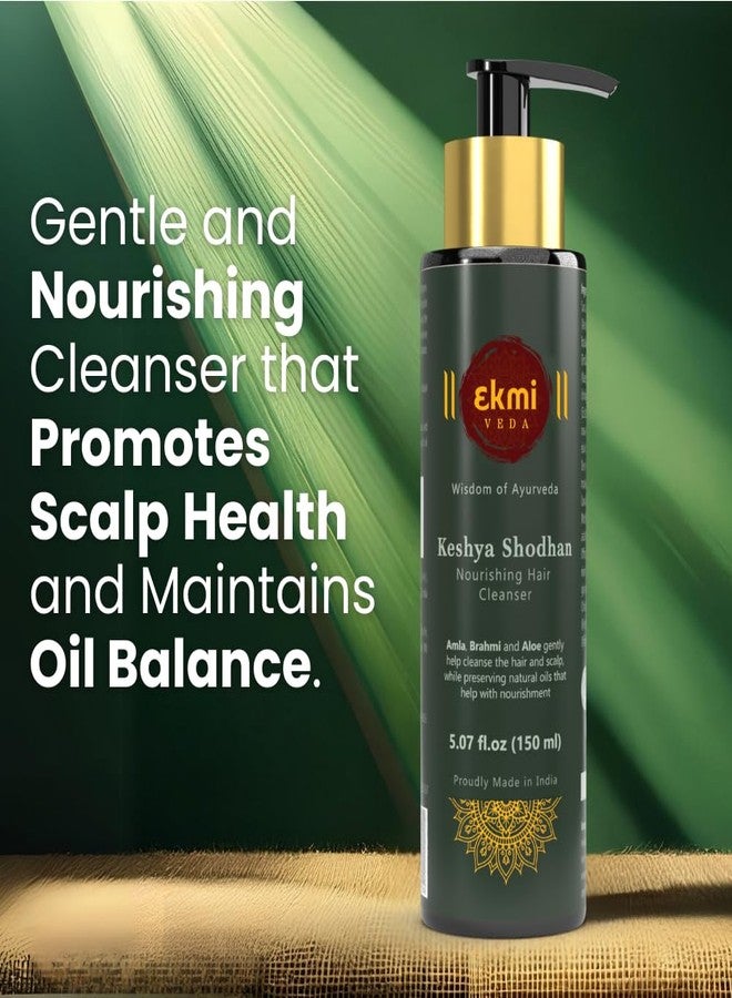 EKMIVEDA Ayurvedic Hair Growth Sulfate Free Shampoo With Reetha, Shikakai, Bhringraj, Amla For Hair Loss Control. Hair Regrowth Treatment For Women & Men. Hair Thickening Rosemary Shampoo, 5.07 Fl Oz - Image 2