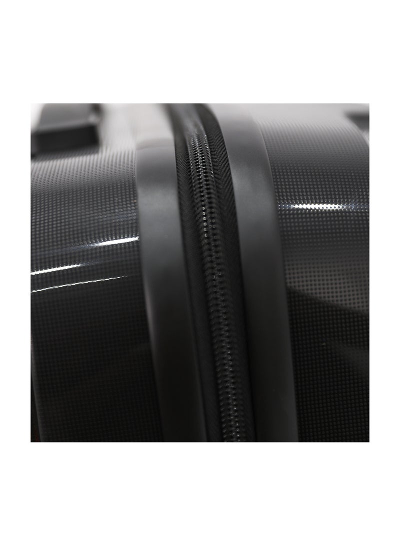 CAPITAL 3-Piece Hard-Side Polypropylene Luggage Set – Lightweight, Durable, Spinner Trolley with TSA Lock,Black (S-20",M-24",L-28") - Image 4