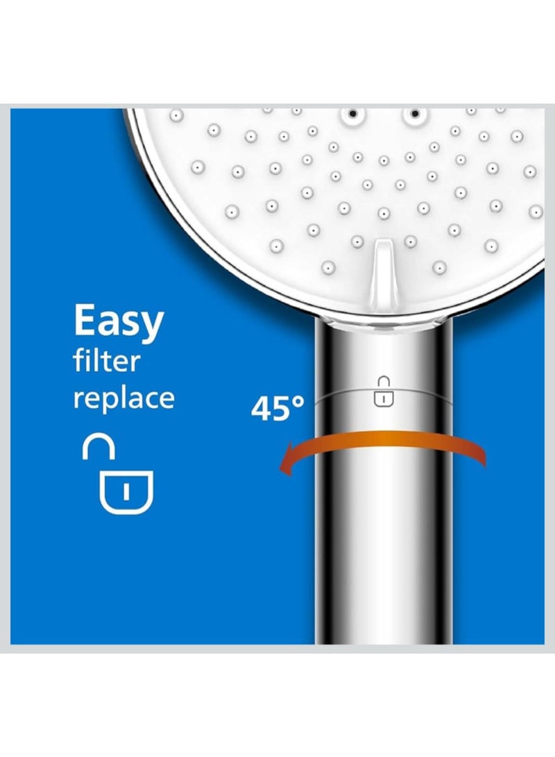 Philips Shower Head with Filter, Effectively Removes Chlorine and Other Large Particles, Three Spray Modes, Pressure Enhancing Design ASH1516CH/10 Chrome - Image 5