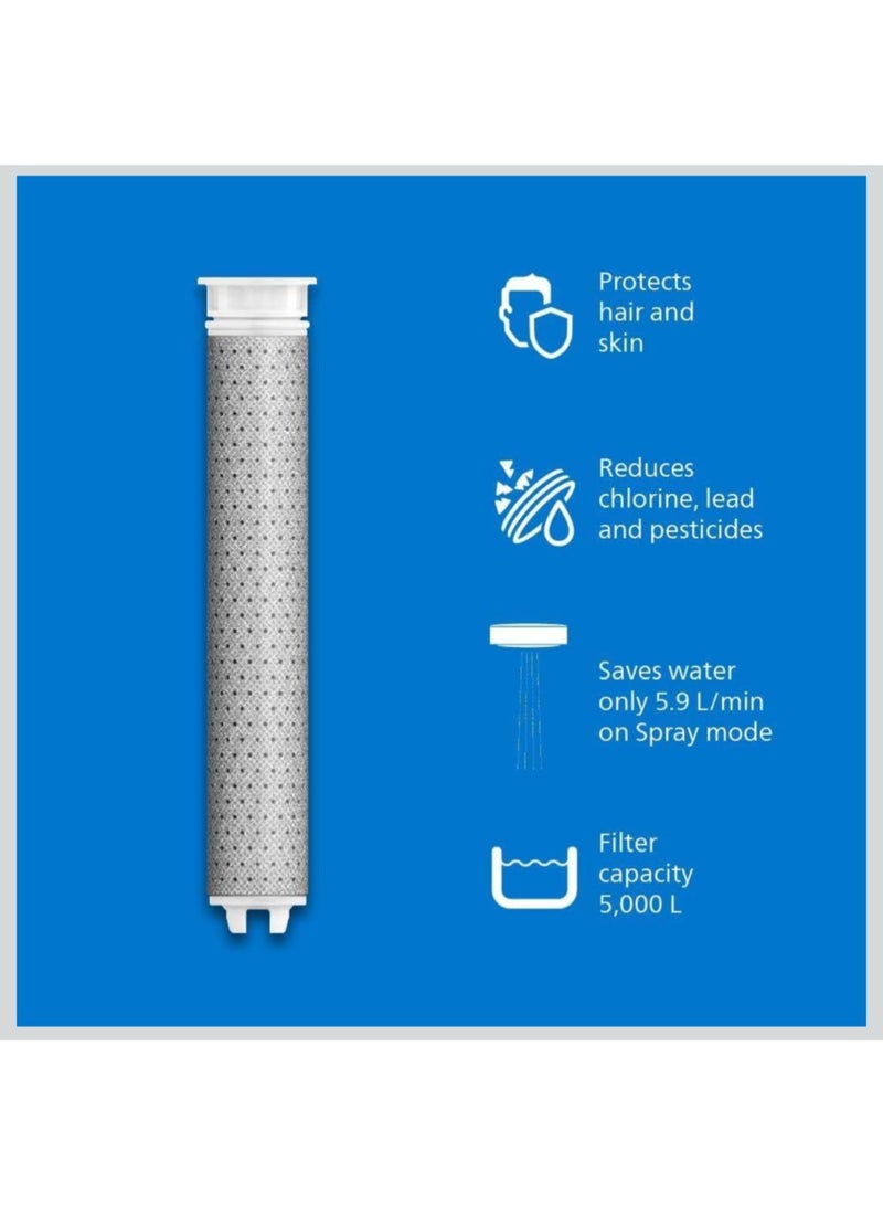 Philips Shower Head with Filter, Effectively Removes Chlorine and Other Large Particles, Three Spray Modes, Pressure Enhancing Design ASH1516CH/10 Chrome - Image 3