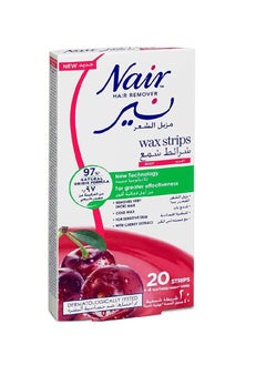 Nair Nair Hair Remover Was Strips Cherry 20 strips  - Image 1