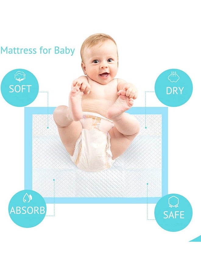 200PCS Baby Disposable Underpad Incontinence Changing Pad Baby Diapers Newborn Pads Soft Breathable Waterproof Leak Proof Quick Absorb(33*45cm)  - Image 4