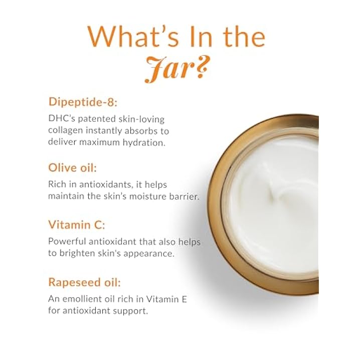 DHC Super Collagen Cream, Brightening, Collagen-Boosting Moisturizer, Skin-plumping, Fragrance and Colorant Free, Ideal for all skin types, 1.7 oz. Net wt. - Image 4