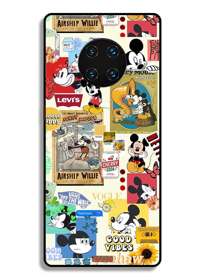 Tolwak - Huawei Mate 30 Pro 5G Protective Case Cover Chose Happy And Stickers - Image 1