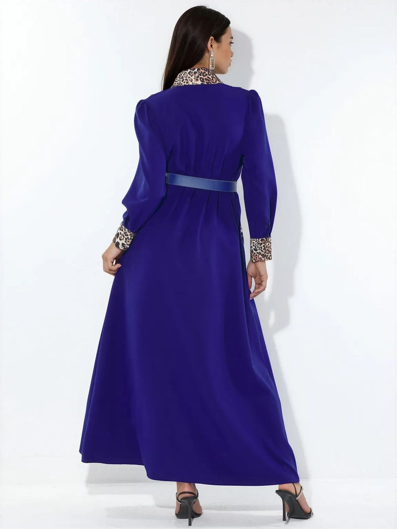 Jennyfer Leopard Print Maxi Shirt Dress - Image 4
