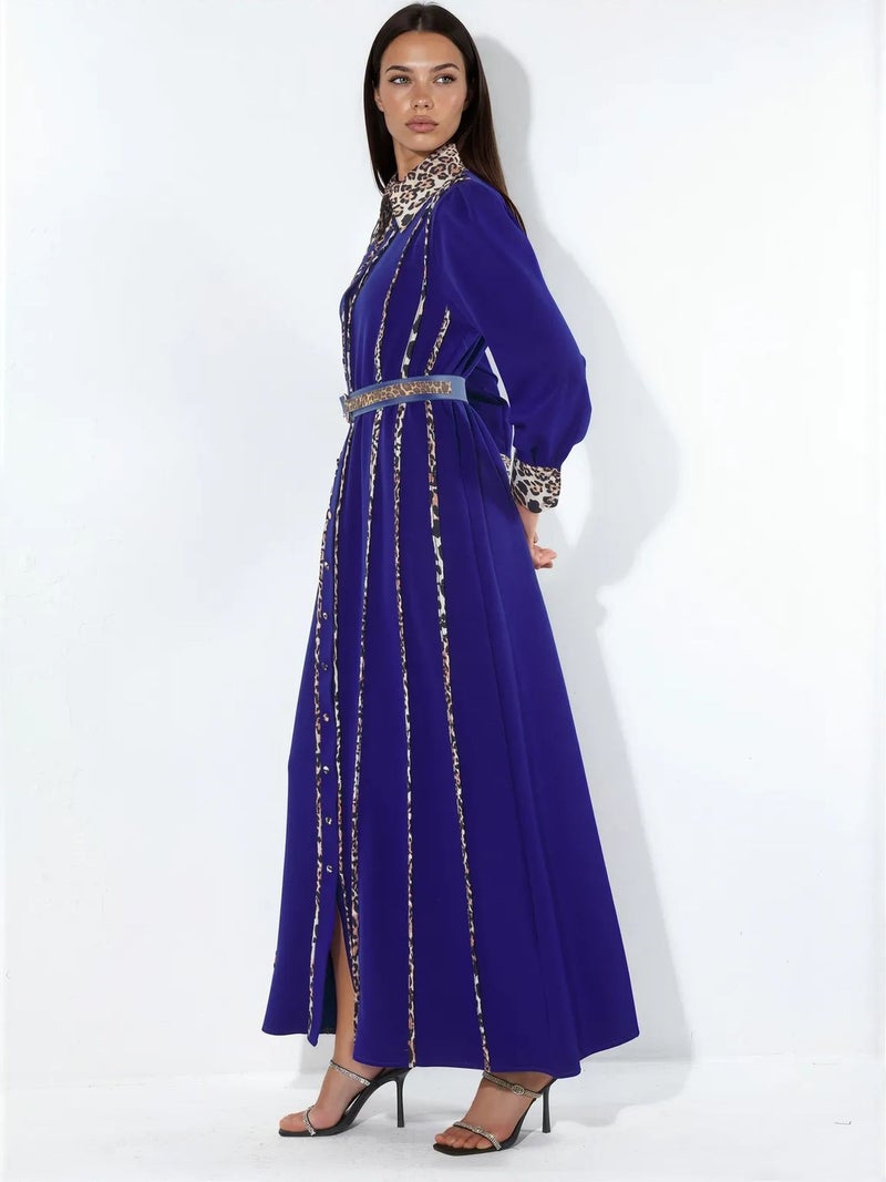 Jennyfer Leopard Print Maxi Shirt Dress - Image 3