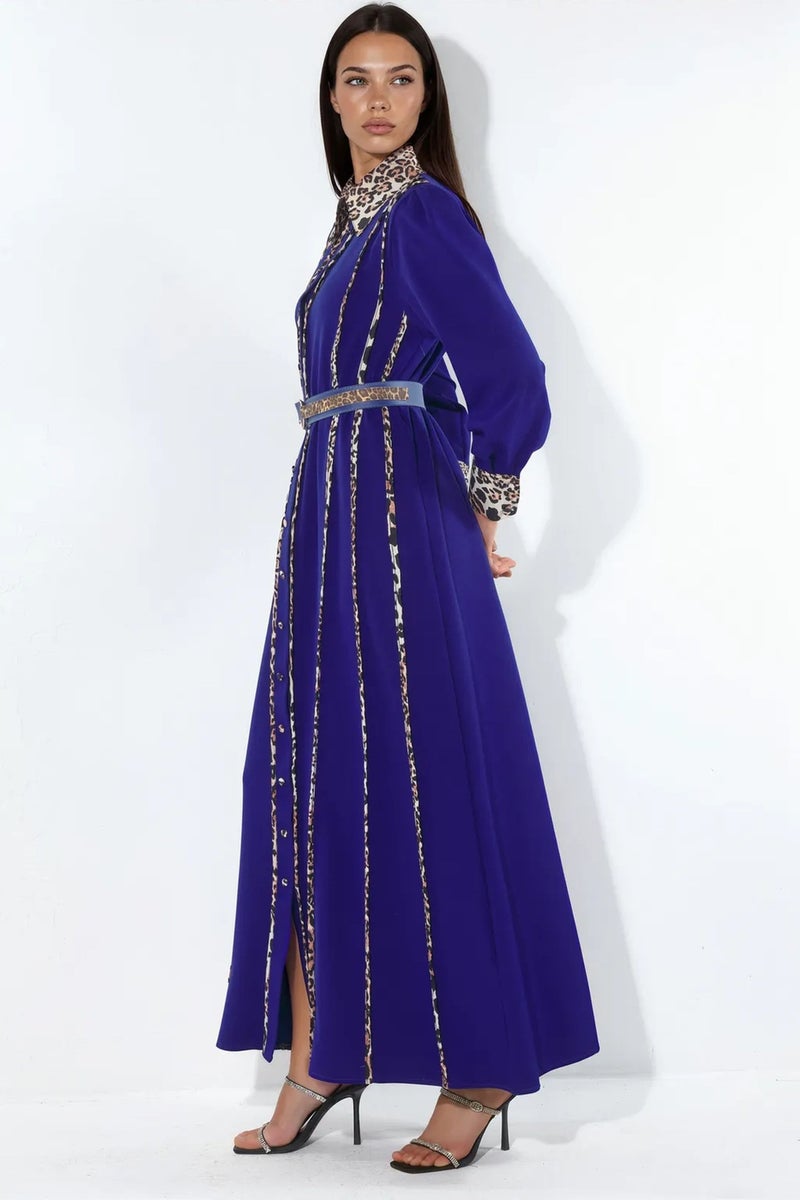Jennyfer Leopard Print Maxi Shirt Dress - Image 3