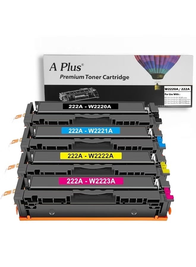 A PLUS APlus 222A (W2220A) Full Set Compatible Toner Cartridge Set for HP Color LaserJet Pro M3203, M3303, M3288, M3388 Series - Image 1