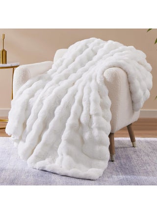 Luxury Plush Throw Blanket Super Soft Cozy Fuzzy Blanket Faux Rabbit Fur Blanket Lightweight Blanket - pzsku/Z50EF991439CE417196ACZ/45/_/1707296508/c708bb1e-82d6-467e-8c1e-f8f8ad2d4851