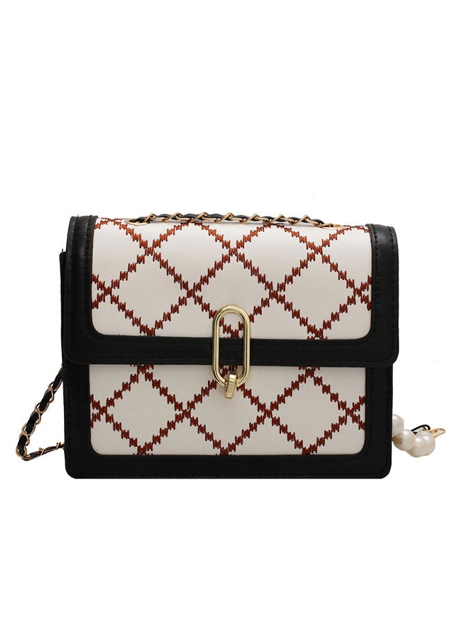 Sharpdo Line Square Handbag Shoulder Crossbody Bag - Image 1