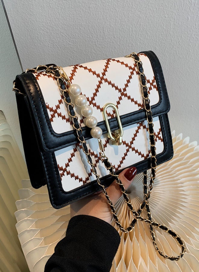 Sharpdo Line Square Handbag Shoulder Crossbody Bag - Image 5