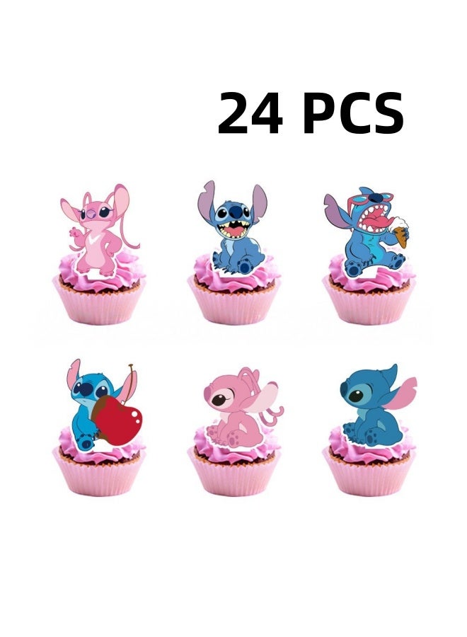 pink party supplies including banner, 9-inch plates, knives, spoons, forks, paper towels, gift bags, tablecloths, and decorations! Comes with a cute pink patchwork print - Image 5