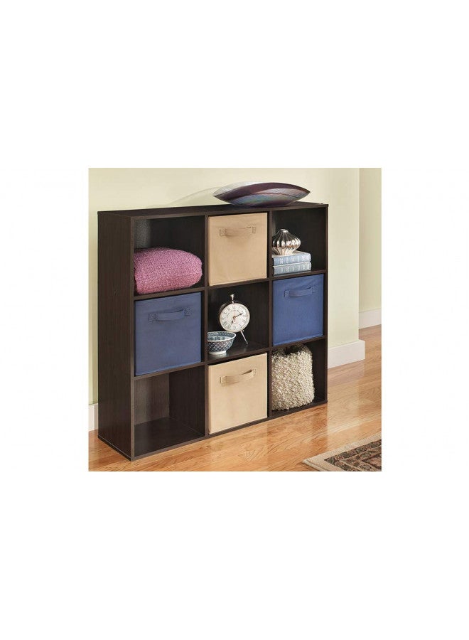 ClosetMaid ClosetMaid 9 Cube Laminated Wood Stackable Open Bookcase Display Shelf Organizer for Household, Living Rooms, and Studies, Espresso - Image 2
