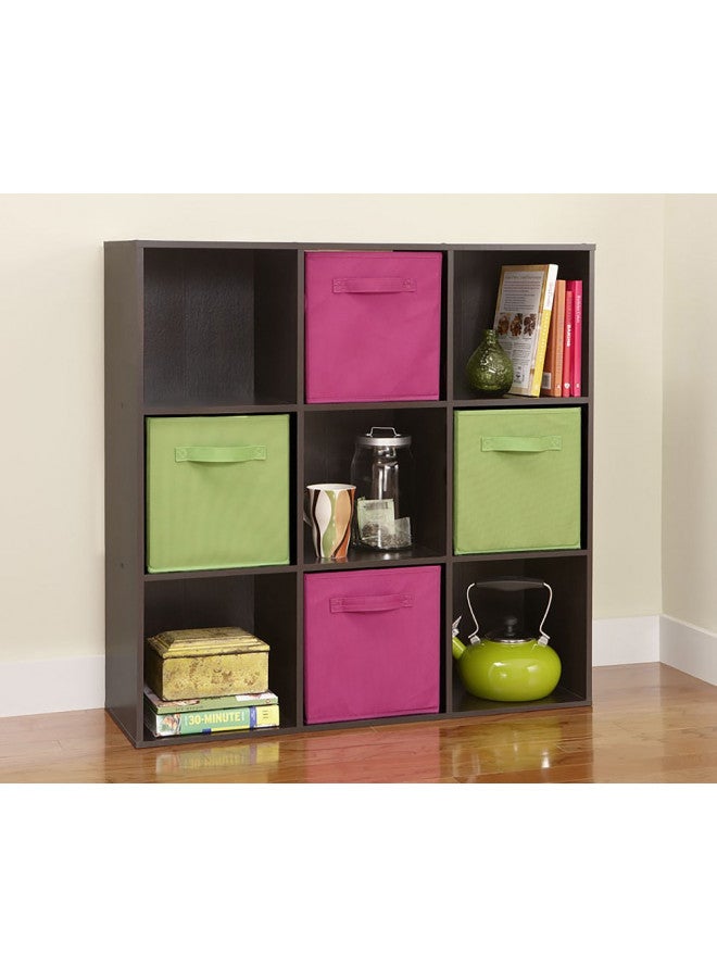 ClosetMaid ClosetMaid 9 Cube Laminated Wood Stackable Open Bookcase Display Shelf Organizer for Household, Living Rooms, and Studies, Espresso - Image 4