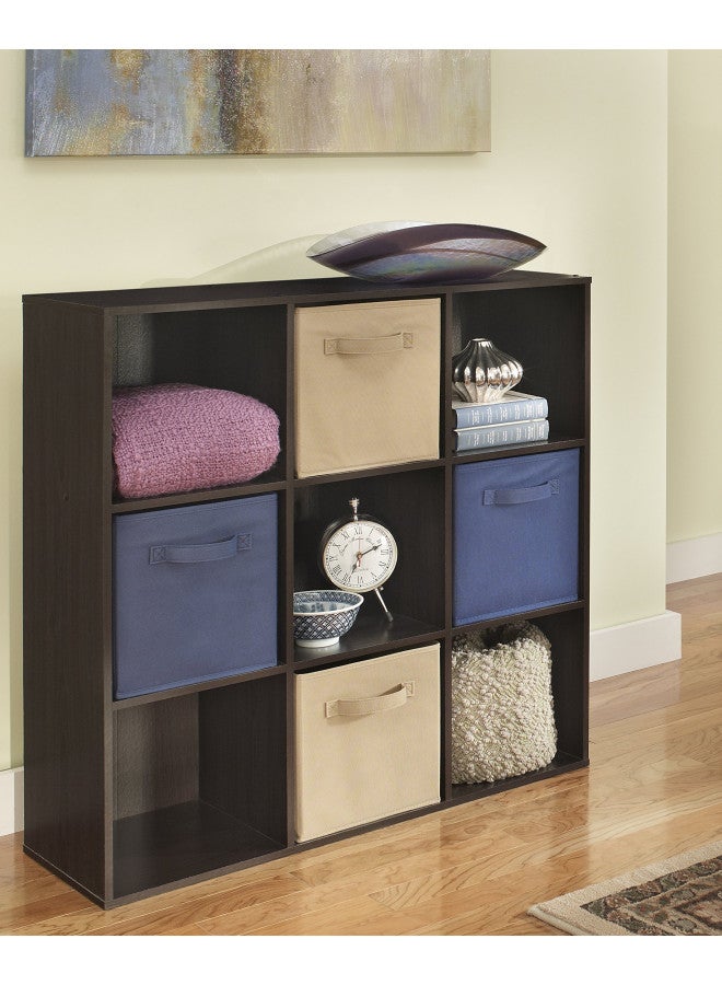 ClosetMaid ClosetMaid 9 Cube Laminated Wood Stackable Open Bookcase Display Shelf Organizer for Household, Living Rooms, and Studies, Espresso - Image 3