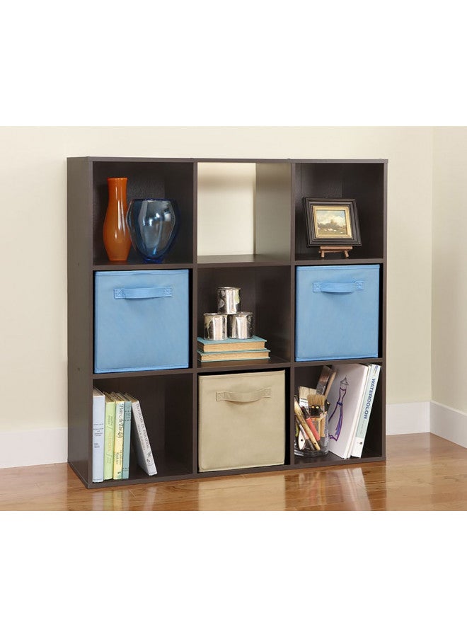 ClosetMaid ClosetMaid 9 Cube Laminated Wood Stackable Open Bookcase Display Shelf Organizer for Household, Living Rooms, and Studies, Espresso - Image 5