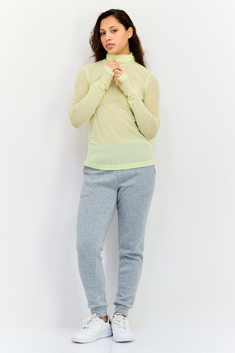 Reebok Women Sportswear Fit Long Sleeve Training T-shirt, Light Yellow - Image 4