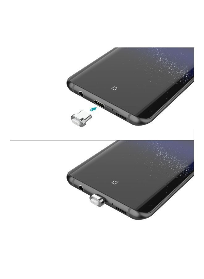 NIBEMINENT Detachable Magnetic Type-C Adapter Silver - Image 4