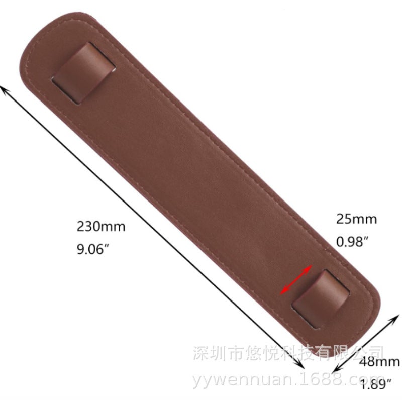 Handbag Handle Leather Protective Cover Anti-Strangle Handbag Leather Cover Hand Protection Anti-Wear Anti-Slip Shoulder Strap - Image 3