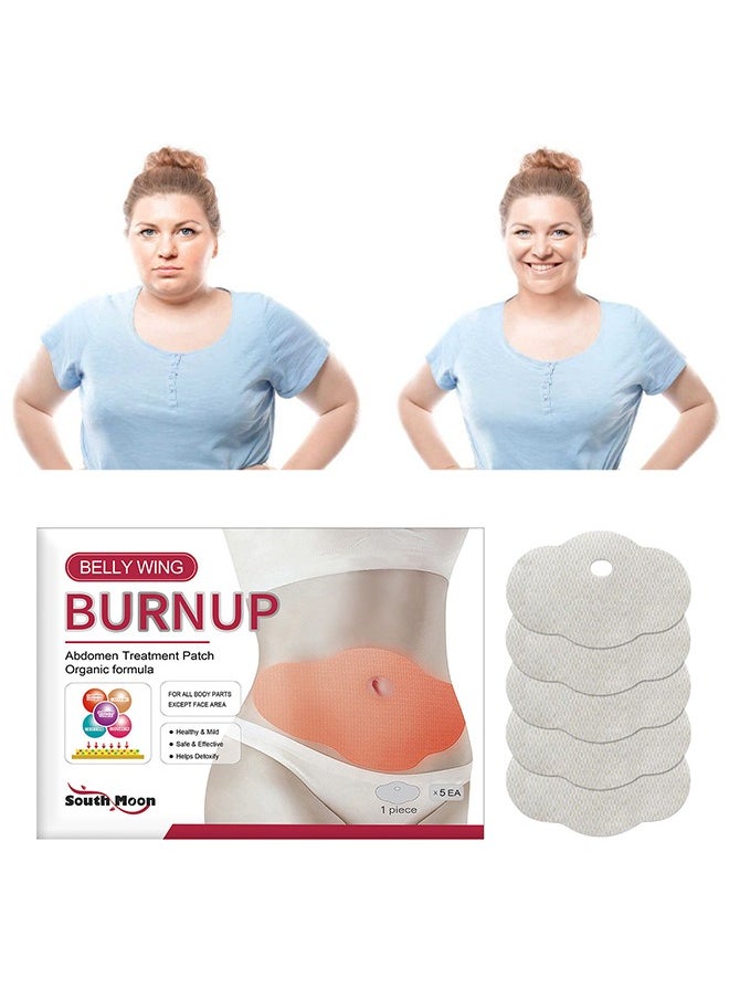Belly Wing Burnup - Shaping and Slimming Abdominal Lifting Patch, Belly Shaping Patch Organic 5 Pcs