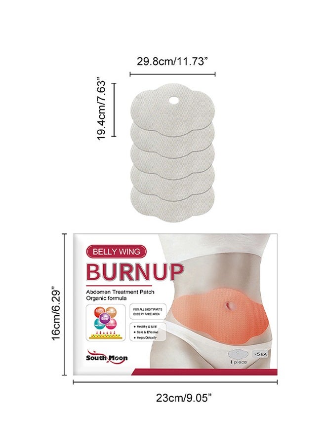 Belly Wing Burnup - Shaping and Slimming Abdominal Lifting Patch, Belly Shaping Patch Organic 5 Pcs