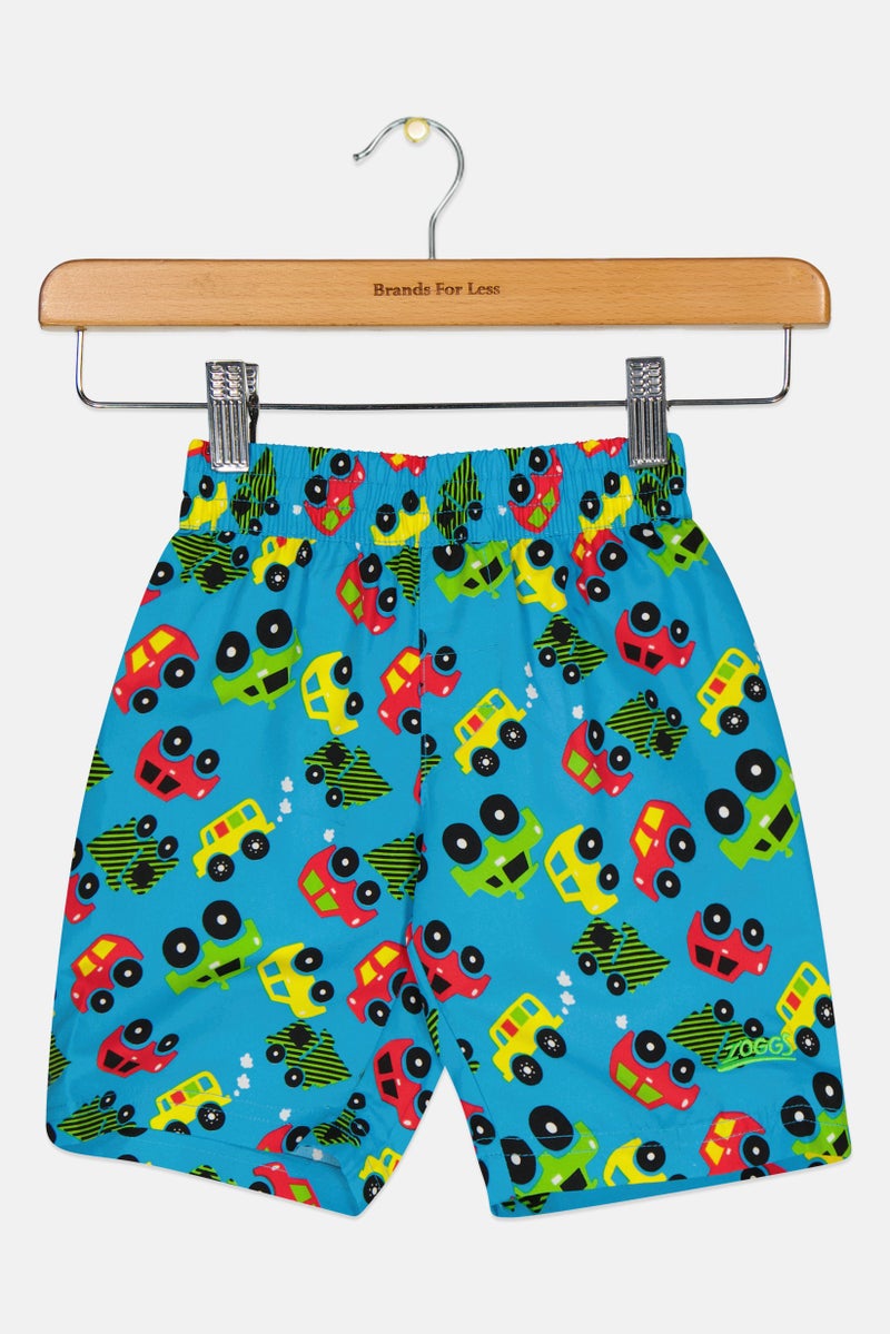 ZOGGS Toddlers Boy Graphic Print Board Shorts, Multicolor - Image 1