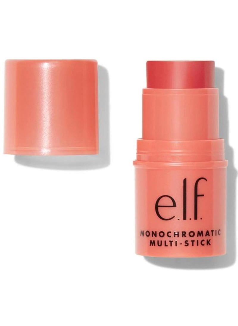 elf Monochromatic Multi Stick Eyes Lips Cheeks, blush, Glimmering Guava , 5g  - Image 1