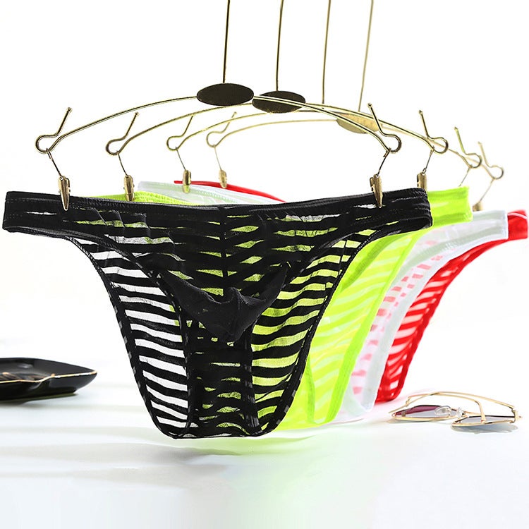 New Mens Low-Rise Briefs Breathable Ultra Thin Black  - Image 5