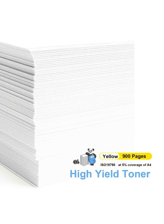 استا خرطوشة حبر صفراء ASTA CF532A 205A متوافقة مع طابعة HP Color LaserJet Pro M154A M154Nw MFP M180 M180N M180Nw M181 M181Fw طباعة سريعة وواضحة ممتازة وجودة طباعة ثابتة - Image 2