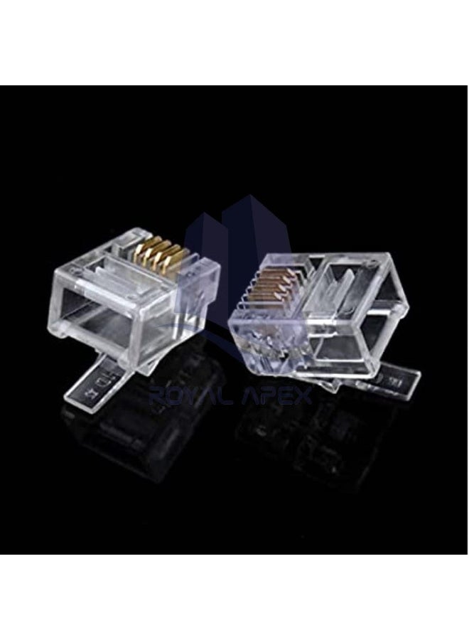 Royal Apex رابط RJ9 4P4C مودولار عبوة من 10 - Image 2