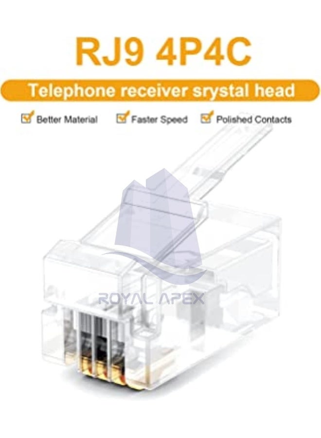 Royal Apex رابط RJ9 4P4C مودولار عبوة من 10 - Image 3