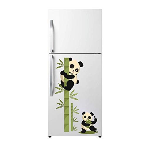 DivineDesigns Divine Designs™ PVC Vinyl Self-Adhesive Panda Sitting on Branch Fridge Sticker for Living Room, Bedroom, Office Wall Decoration (6.69 X 11.8 INCH) Pack 1 - Image 1