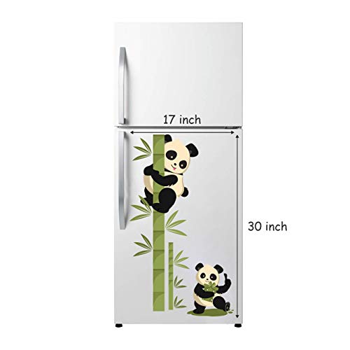 DivineDesigns Divine Designs™ PVC Vinyl Self-Adhesive Panda Sitting on Branch Fridge Sticker for Living Room, Bedroom, Office Wall Decoration (6.69 X 11.8 INCH) Pack 1 - Image 2