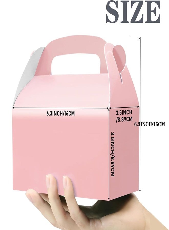 Oletx 30-Pack Pink Party Favor Treat Boxes, Goodie Boxes, Gable Paper Gift Boxes with Handles. Perfect for Princess Pink Party and Baby Girl Shower Decoration Supplies. - Image 4