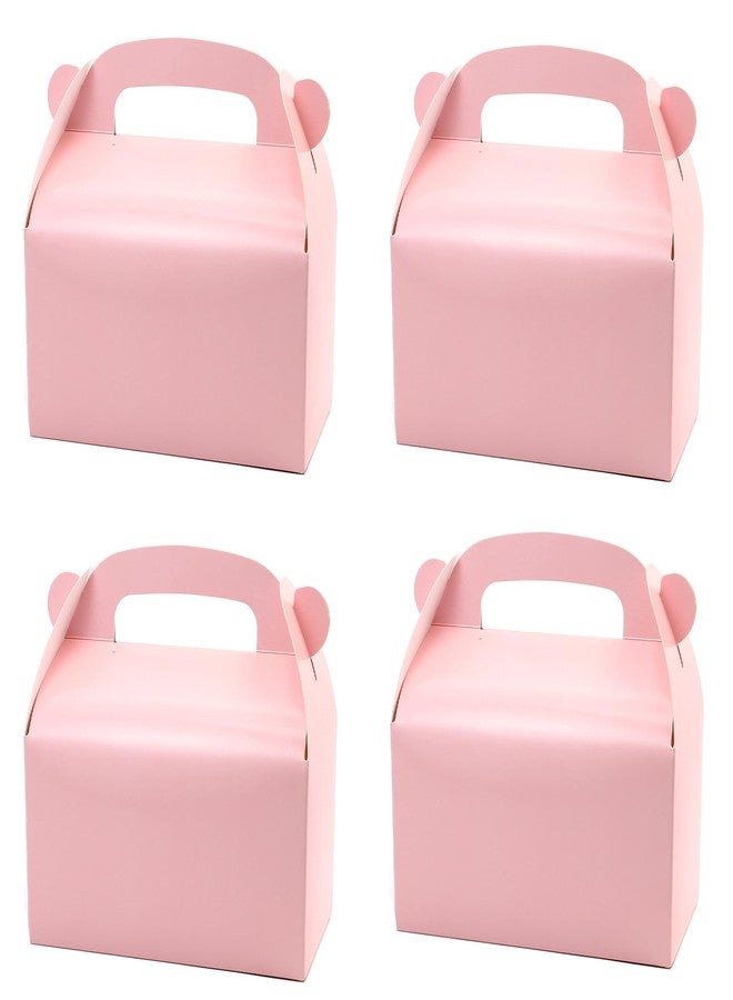 Oletx 30-Pack Pink Party Favor Treat Boxes, Goodie Boxes, Gable Paper Gift Boxes with Handles. Perfect for Princess Pink Party and Baby Girl Shower Decoration Supplies. - Image 1