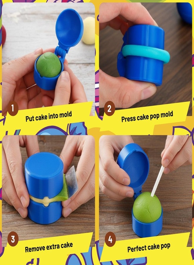 CZFSWT 2Pcs Cake Pop Molds Shapes, Cake Ball Mold, Round Cake Pop Mold Kit Suitable for Home Baking Master, Festival Celebration - Image 4