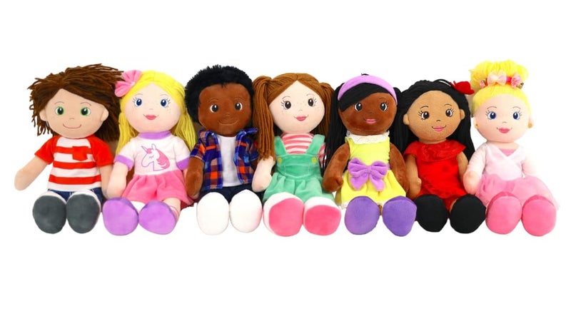 Playtime by Eimmie 14" Soft Baby Doll - Plush Rag Dolls for 2 Year Old Girls and Boys, Toddler & Infants - Girl Toys - Stuffed Toy Companion - Washable & Sensory Fabric Body - Ollie Doll for Baby Boy - Image 5