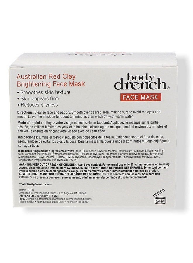 Body Drench Nourish Australian Red Clay Brightening Face Mask 4 Oz - Image 3