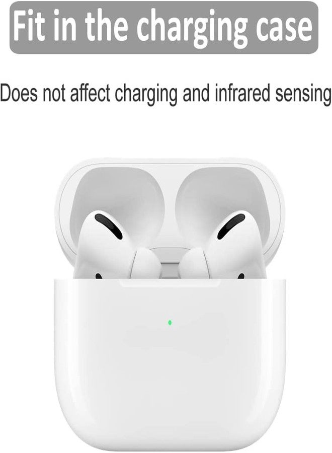 BLLQ 8 مجموعات من وسادات الأذن متوسطة الحجم بديلة لـ AirPods Pro الجيل الثاني / الأول، مع ثقب لتقليل الضوضاء، وسادات أذن سيليكون 8 أزواج متوافقة مع AirPods Pro 2 / AirPods Pro 1، أبيض M - Image 4