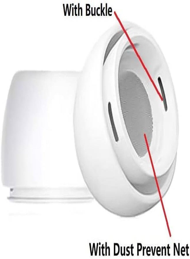 BLLQ 8 مجموعات من وسادات الأذن متوسطة الحجم بديلة لـ AirPods Pro الجيل الثاني / الأول، مع ثقب لتقليل الضوضاء، وسادات أذن سيليكون 8 أزواج متوافقة مع AirPods Pro 2 / AirPods Pro 1، أبيض M - Image 5