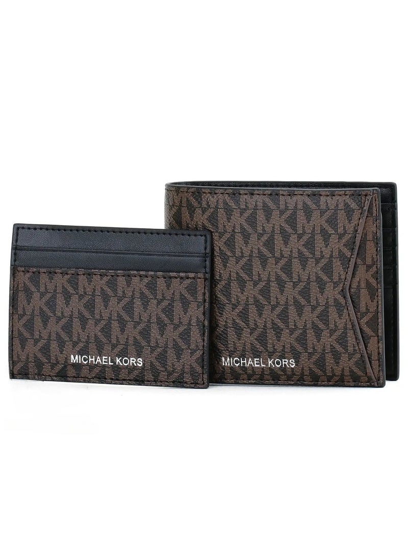 Michael Kors Michael Kors Men Brown Wallet and Card Holder Gift Set  - Image 5