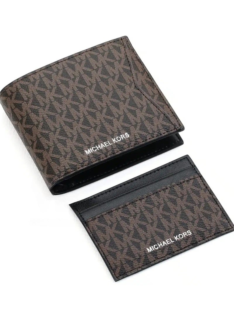 Michael Kors Michael Kors Men Brown Wallet and Card Holder Gift Set  - Image 1