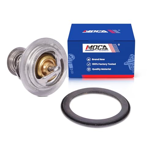 MPLUS OE SOLUTION AUTOPARTS MPLUS Coolant Thermostat Fits 01-06 for GMC Sierra 3500 8.1L & 02-07 for Buick Rendezvous 3.5L & 02-05 for Pontiac Aztek 3.4L & 00-05 for Chevrolet Impala 3.4L - Image 1