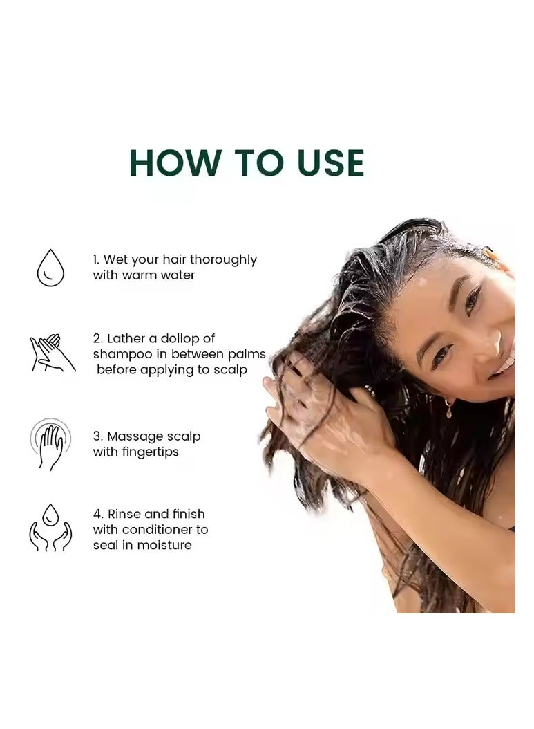 900ml Black Rice FOR HAIR BLACK NATURAL OIL THERAPY HAIR CARE PULP SEEKING THE PIRESTNATURALNESS HAIR SHAMPOO - Image 3