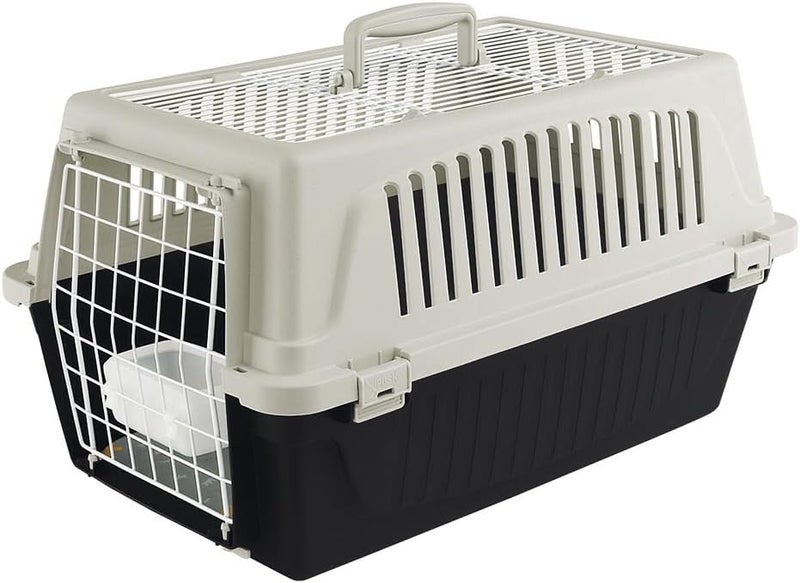 Ferplast Cat Carrier Small Dog Carrier, Double Opening, Secure, Practical, Easy to Clean, Durable Pet Travel Box up to 5 Kg, Includes Cushion, 48 x 32.5 x h 29 cm. - Image 1