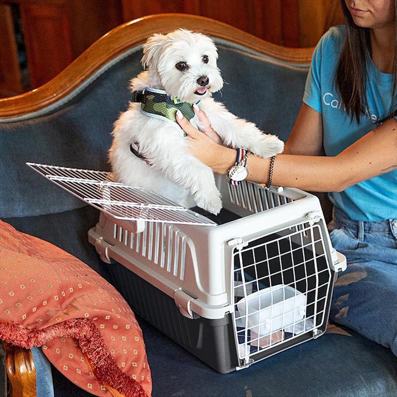 Ferplast Cat Carrier Small Dog Carrier, Double Opening, Secure, Practical, Easy to Clean, Durable Pet Travel Box up to 5 Kg, Includes Cushion, 48 x 32.5 x h 29 cm. - Image 4
