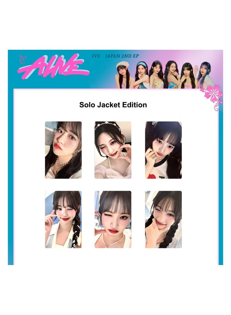 NIBEMINENT 6 Pcs Kpop IVE - ALIVE Lomo Cards Card For Fans Collection Gifts